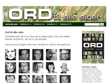 Tablet Screenshot of ordtilallesider.dk